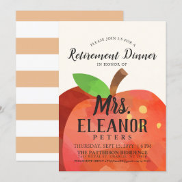 Invitación a la cena de jubilaciones del profesor