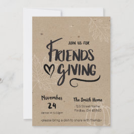 Invitación a la cena de Kraft Friendsgiving