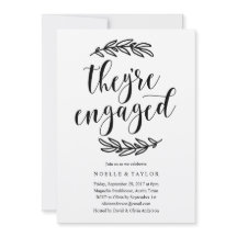 Invitación a la cena de la fiesta de compromiso ru