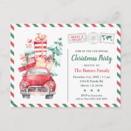 Invitación a la cena de la fiesta navideña de los 