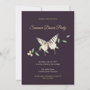 Invitación a la cena de la mariposa cola de espada