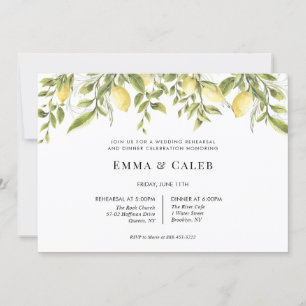 Invitación a la cena de la rama de limón