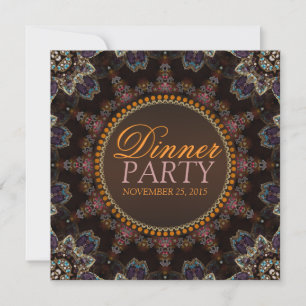 Invitación a la cena de la Tierra Azteca Mundial