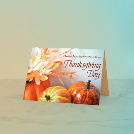 Invitación a la cena de las bendiciones del día de