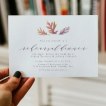 Invitación a la cena de las hojas de otoño