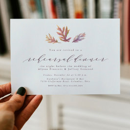 Invitación a la cena de las hojas de otoño