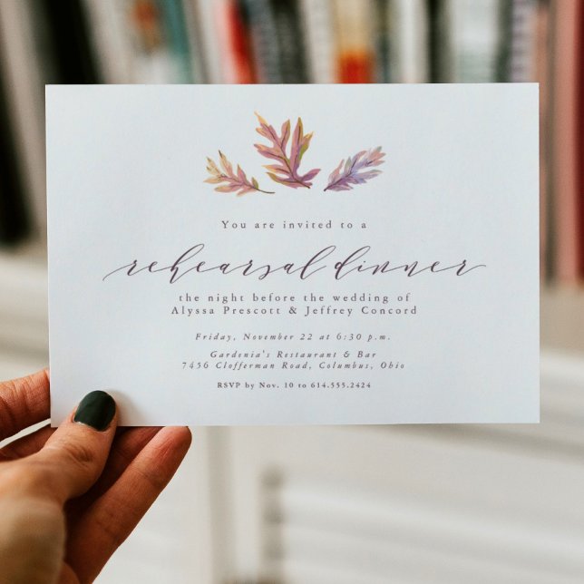 Invitación a la cena de las hojas de otoño (Subido por el creador)