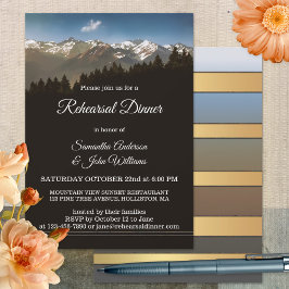 Invitación a la cena de los árboles de montaña pin