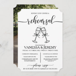 Invitación a la cena de los ensayos de bebidas y a