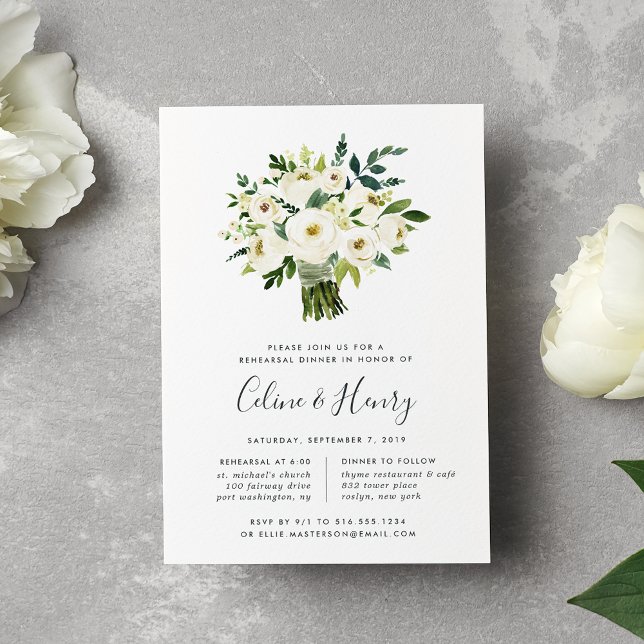 Invitación a la cena de los ensayos de Bouquet de  (Subido por el creador)