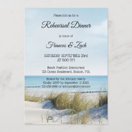Invitación a la cena de los ensayos de playa y dun