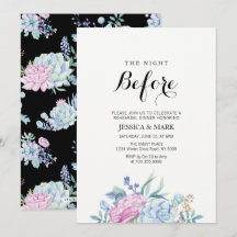 Invitación a la cena de los ensayos de suculentos 