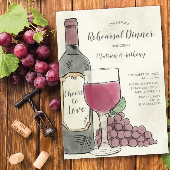 Invitación a la cena de los ensayos de vinos con a (Subido por el creador)