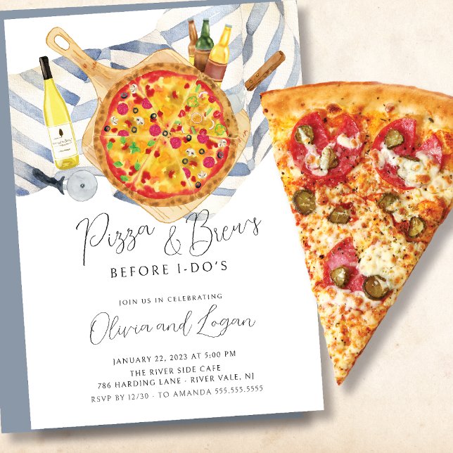 Invitación a la cena de los ensayos Pizza & Brew (Subido por el creador)