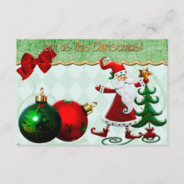 Invitación a la cena de los Navidades clásicos de 