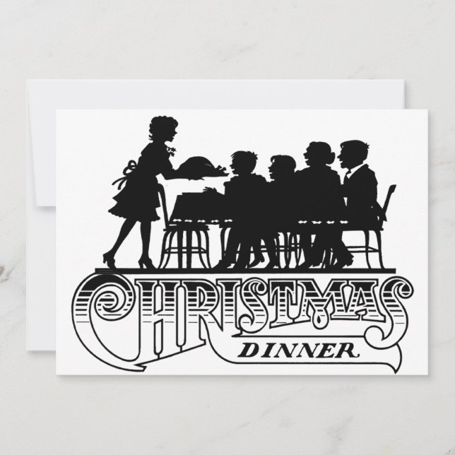 Invitación a la cena de Navidades (Anverso)