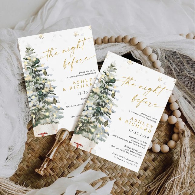 Invitación a la cena de Navidades de pino (Subido por el creador)