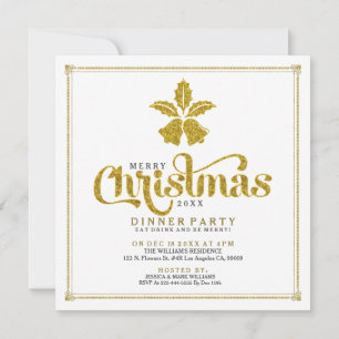 Invitación a la cena de Navidades Purpurinas de or
