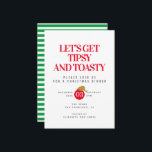 Invitación a la cena de Navidades tipsy y tostados<br><div class="desc">Invitación a la cena de Navidades tipsy y tostados</div>