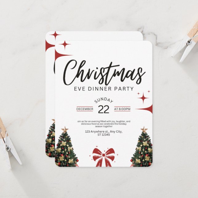 Invitación a la Cena de Nochebuena (Anverso/Reverso In Situ)
