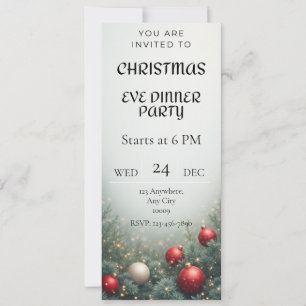 Invitación a la cena de Nochebuena digital