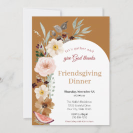 Invitación a la cena de otoño de Florals Friendsco
