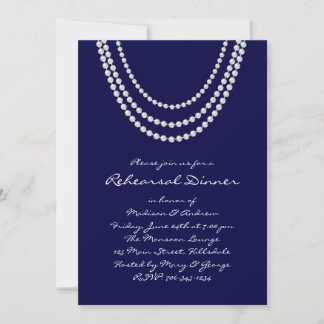 Invitación a la cena de Pearl Rehearsal de 1920 -