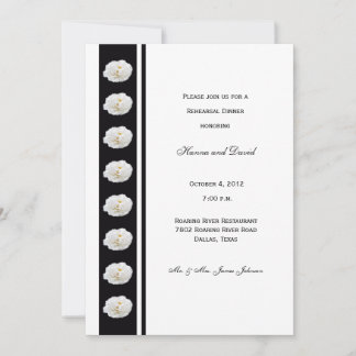 Invitación a la cena de Peony Boda