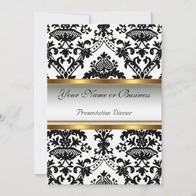 Invitación a la cena de presentación anual de nego (Anverso)