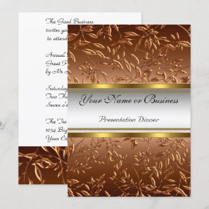 Invitación a la cena de presentación anual de nego