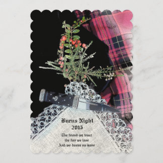 Invitación a la cena de Robbie Burns Casual