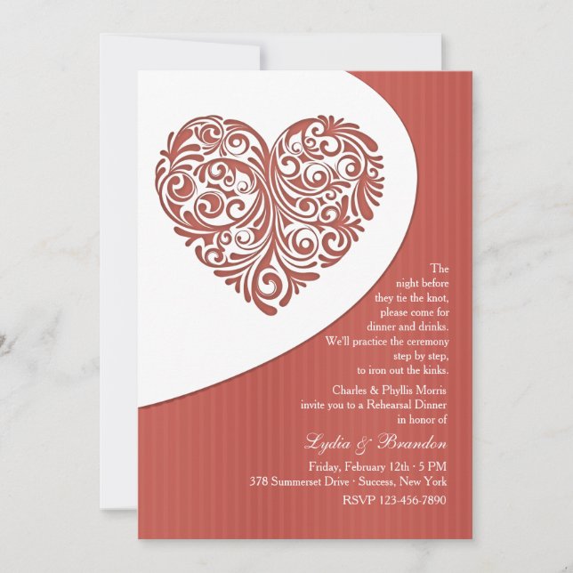 Invitación a la cena de San Valentín (Anverso)