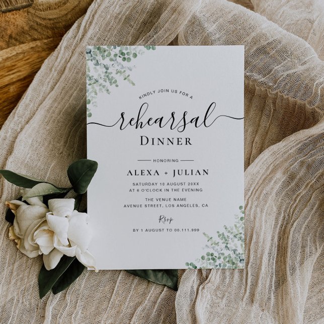 invitación a la cena de un ensayo azul polvoriento (Subido por el creador)