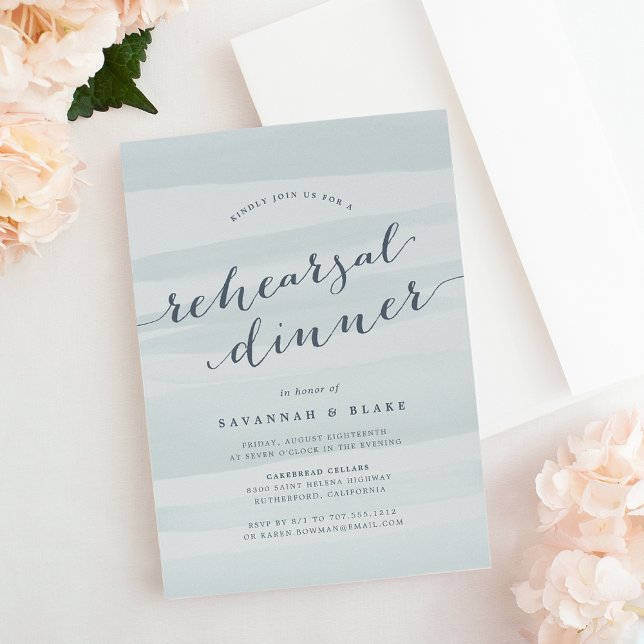 Invitación a la cena de un ensayo de acuarela verd (Subido por el creador)