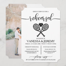 Invitación a la cena de un ensayo de amor al tenis