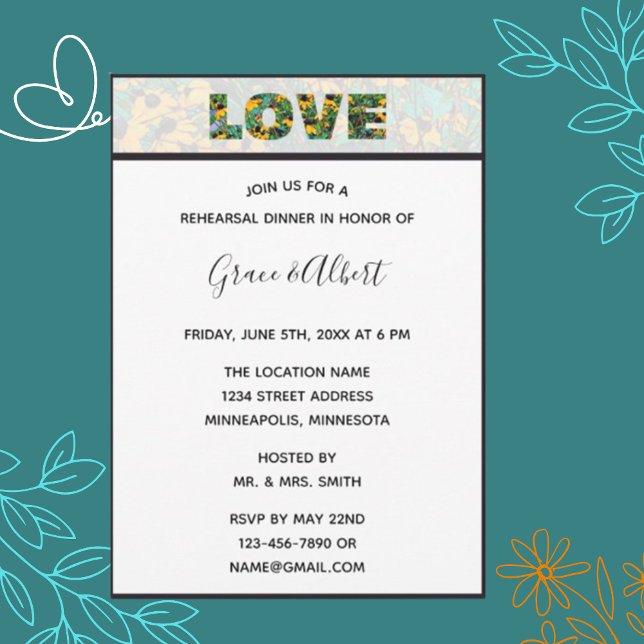 Invitación a la cena de un ensayo de amor para Sus (Subido por el creador)
