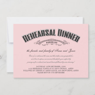 Invitación a la cena de un ensayo de Boda blanco s