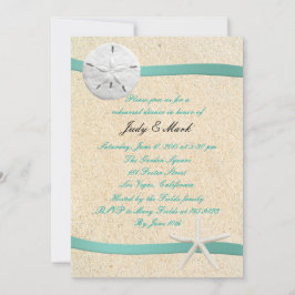 Invitación a la cena de un ensayo de bodas en la p