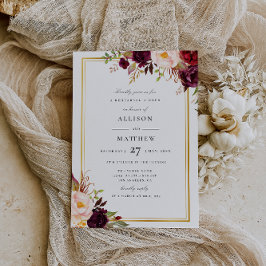 invitación a la cena de un ensayo de caída floral 