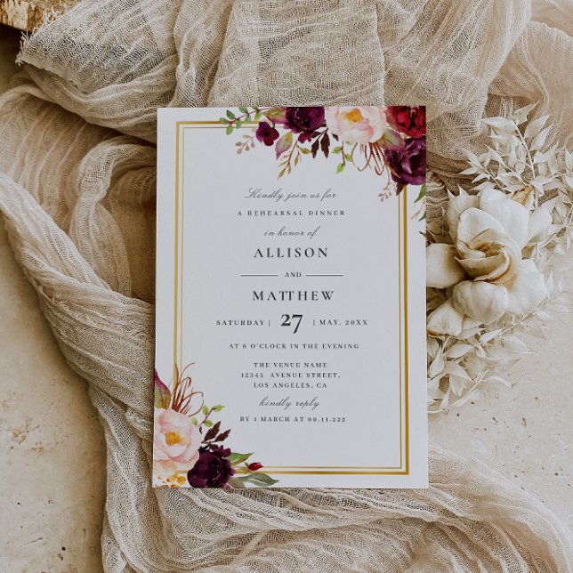 invitación a la cena de un ensayo de caída floral  (Subido por el creador)