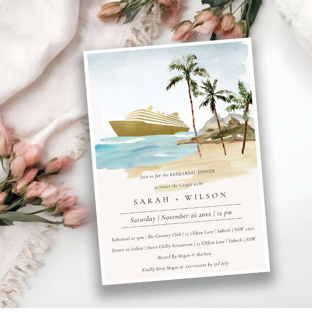 Invitación a la cena de un ensayo de cruceros trop (Subido por el creador)