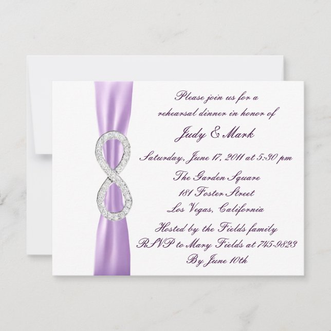 Invitación a la cena de un ensayo de infinito Lave (Anverso)