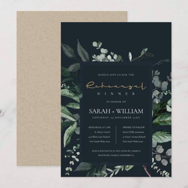 Invitación a la cena de un ensayo de la fauna de l (Anverso / Reverso)