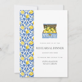 Invitación a la cena de un ensayo de limón mediter