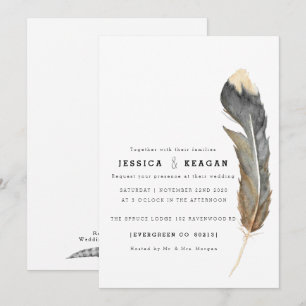 Invitación a la cena de un ensayo de plumas de col