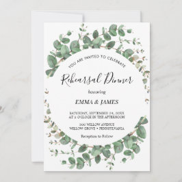 Invitación a la cena de un ensayo de vegetación es