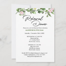 Invitación a la cena de un ensayo de vegetación fl