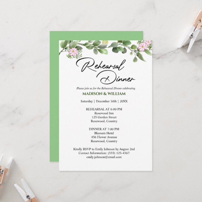 Invitación a la cena de un ensayo de vegetación fl (Anverso/Reverso In Situ)