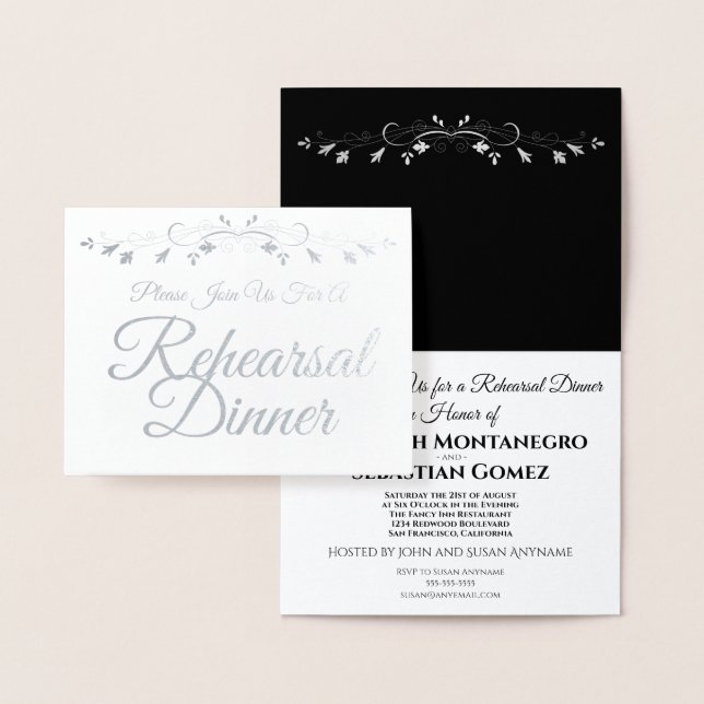 Invitación a la cena de un ensayo elegante de Reli (Demostración)