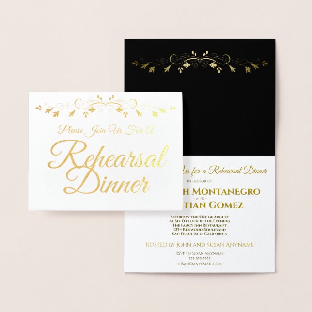 Invitación a la cena de un ensayo elegante de Reli (Demostración)